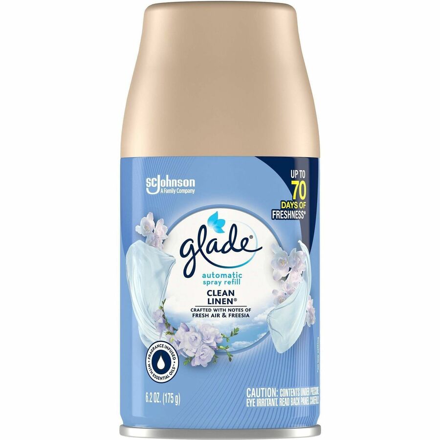 Glade Automatic Spray Refills - Spray - 6.2 fl oz (0.2 quart) - Clean Linen - 60 Day - Long Lasting