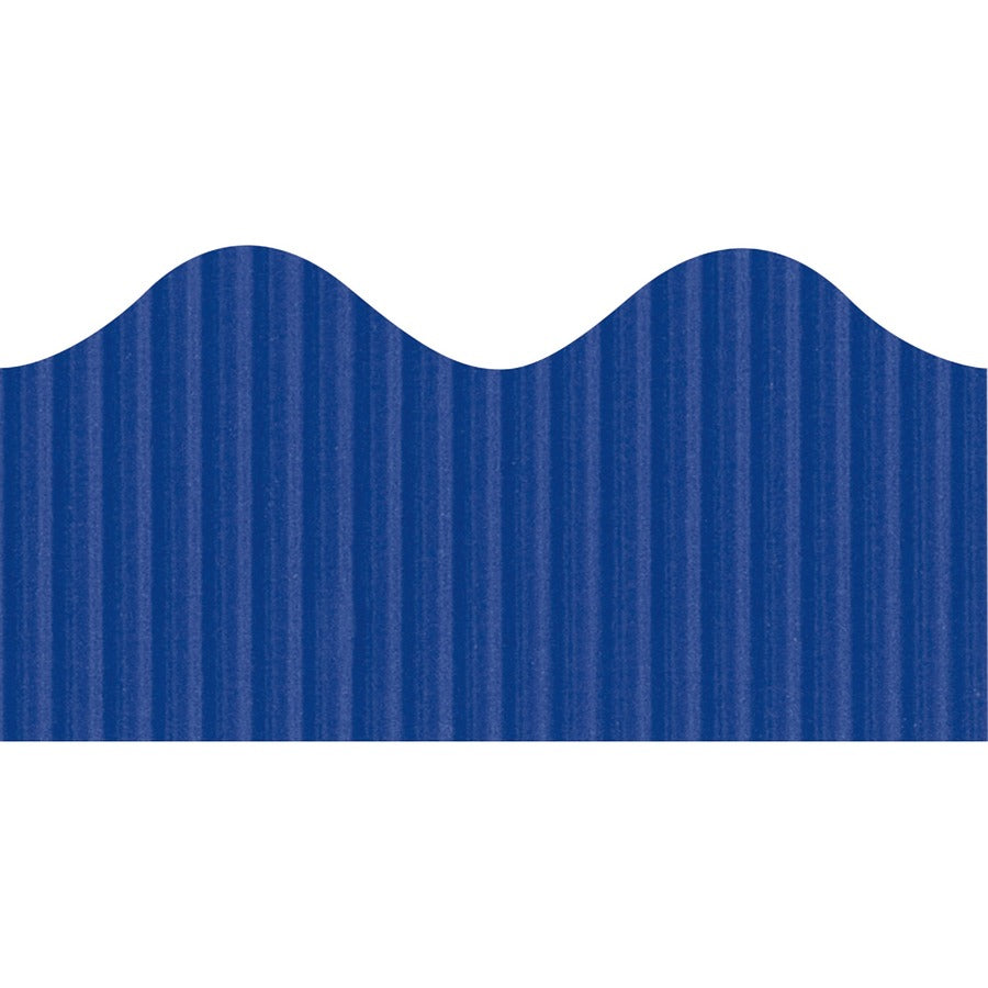 Bordette Decorative Border - Rectangle with Scalloped Trim Shape - Pin-up - Fadeless - 4" Height x 2.25" Width x 600" Length - Royal Blue - Paper - 1 Roll