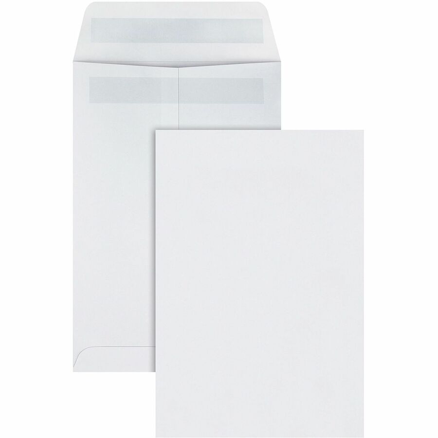 Quality Park 6-1/2 x 9-1/2 Catalog Mailing Envelopes with Redi-Seal®, Self-Seal Closure - Catalog - #1 3/4 - 6 1/2" Width x 9 1/2" Length - 28 lb - Self-sealing - White - Wove - 100 / Box