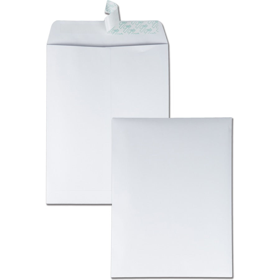 Quality Park 9-1/2 x 12-1/2 Catalog Mailing Envelopes with Redi-Strip®, Self-Seal Closure - Catalog - #12 1/2 - 9 1/2" Width x 12 1/2" Length - 28 lb - Peel & Seal - White - Wove - 100 / Box