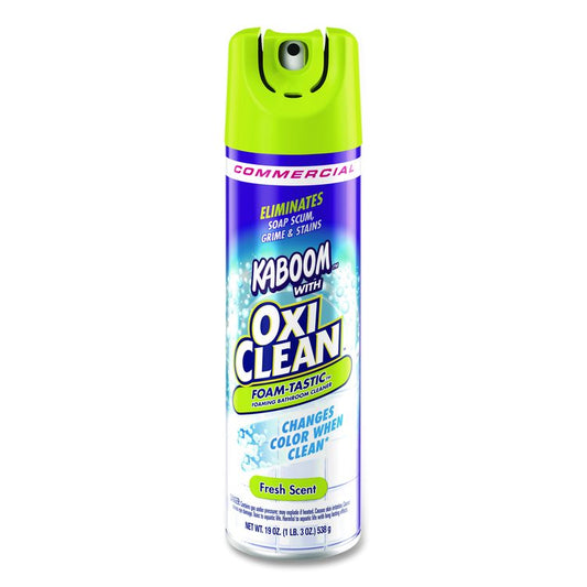 Foamtastic Bathroom Cleaner, Fresh Scent, 19 oz Aerosol Spray, 8/Carton
