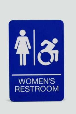 USS7777 SIGN,WOMEN'S RESTROOM,BE
