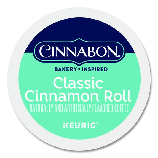 Cinnabon Classic Cinnamon Roll Coffee K-Cups, 24/Box