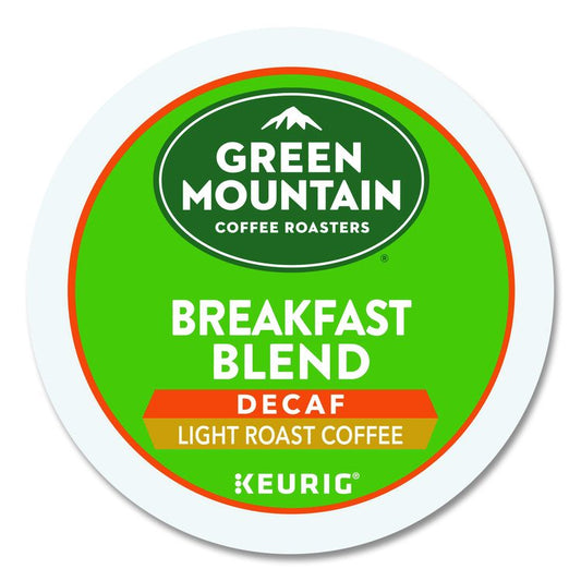 Breakfast Blend Decaf Coffee K-Cups, 24/Box