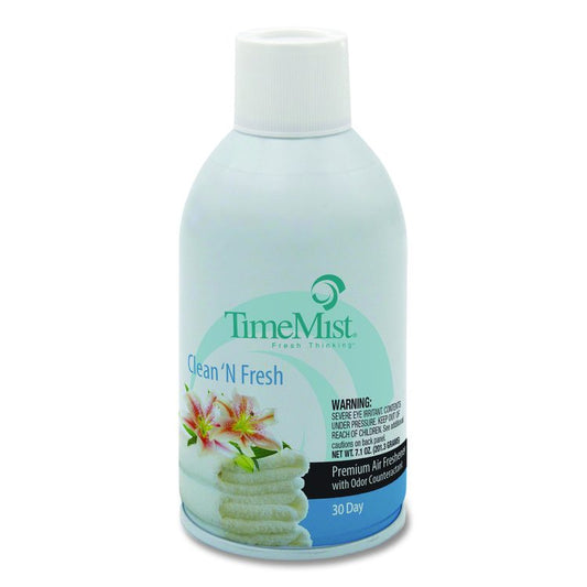 Premium Metered Air Freshener Refill, Clean N Fresh, 7.1 oz Aerosol Spray (Each)