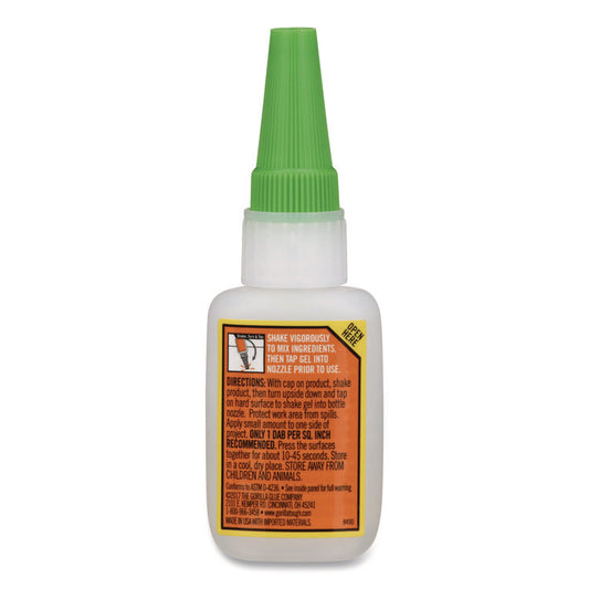 Super Glue Gel, 0.53 oz, Dries Clear