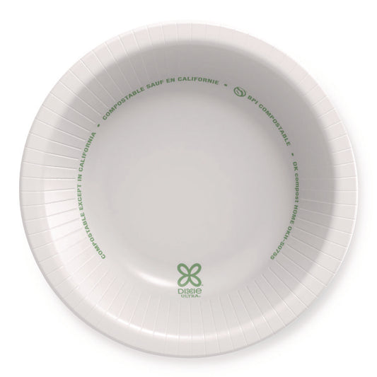 Pathways with Soak Proof Shield Heavyweight Paper Bowls, WiseSize, 12 oz, Green/Burgundy, 125/Pack, 4 Packs/Carton
