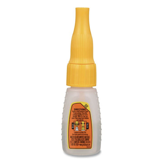 Super Glue with Brush and Nozzle Applicators, 0.35 oz, Dries Clear