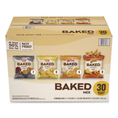 LAY77325 FOOD,VRTY BAKED CHIPS,60