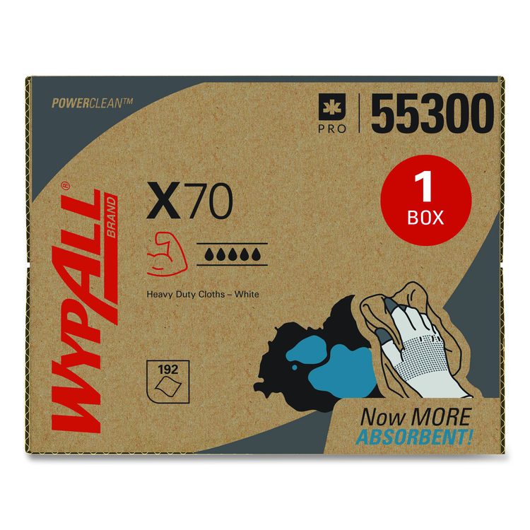 X70 Cloths, 12.5 x 16.8, White 192/Carton