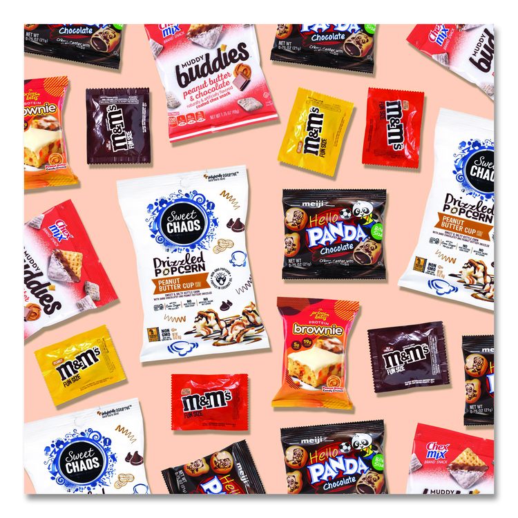 Peanut Butter and Chocolate Dessert Box, Peanut Butter Chocolate, 24 Assorted Snacks/Box