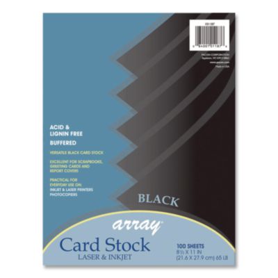 PAC101187 CARD,STK,8.5X11,1C/PK,BK