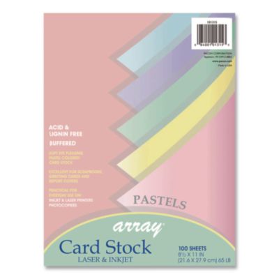 PAC101315 CARD,STK,100SH,AST