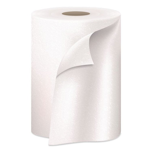 Essential High Capacity Hard Roll Towels for Business, Absorbency Pockets, 1-Ply, 8" x 1,000 ft, 1.5" Core, White,12 Rolls/CT