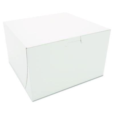 SCH09455 BOX,BAKERY,8X8X5,LOCK,WH