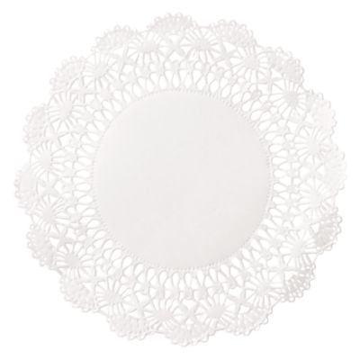 HFM500238 DOILY,10IN,RND,WH