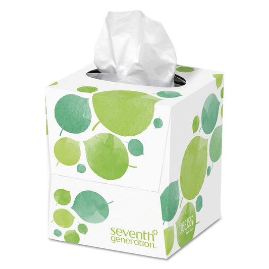 100% Recycled Facial Tissue, 2-Ply, White, 85 Sheets/Box, 36 Boxes/Carton