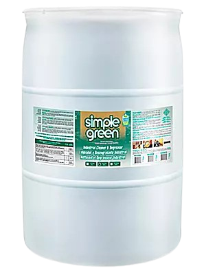 Industrial Cleaner and Degreaser, Drum, 55 gal, Dark Green, 4 Drums / Pallet