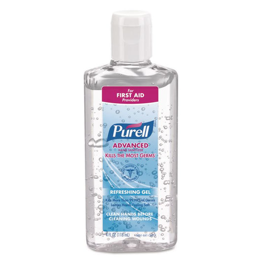 Advanced Hand Sanitizer Refreshing Gel, 4 oz Flip-Cap Bottle, Clean Scent (Each)