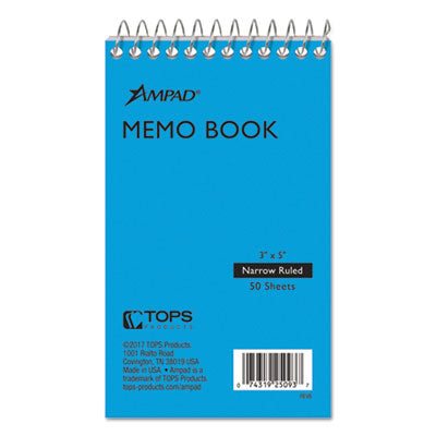 TOP25093 NOTEBOOK,MEMO,3X5,TOP