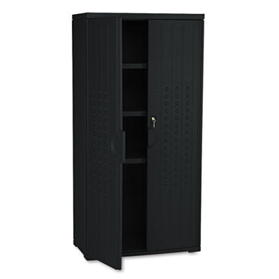 ICE92551 CABINET,STORAGE, 66"H,BK