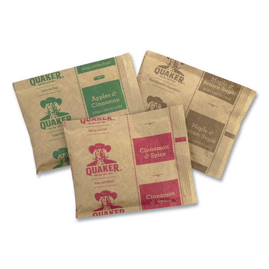Instant Oatmeal, Assorted Varieties, 1.51 oz Envelope, 52/Carton