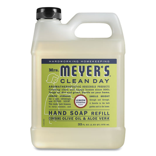Clean Day Liquid Hand Soap Refill, Lemon Scent, 33 oz, 6/Carton