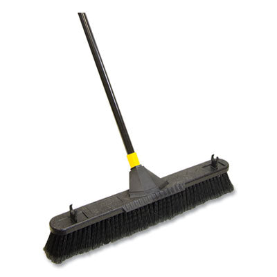 QCK633 BROOM,PUSH,24",W/SCRAPER