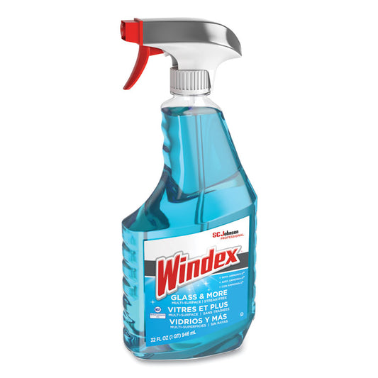 Ammonia-D Glass Cleaner, 32 oz Spray Bottle, 8/Carton