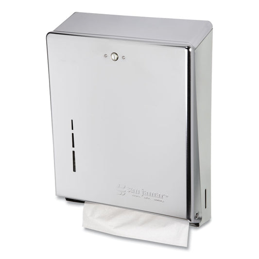 C-Fold/Multifold Towel Dispenser, 11.38 x 4 x 14.75, Chrome