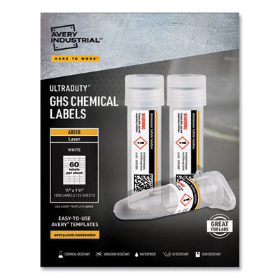 AVE60518 LABEL,GHS,LSR,1500/PK,WH