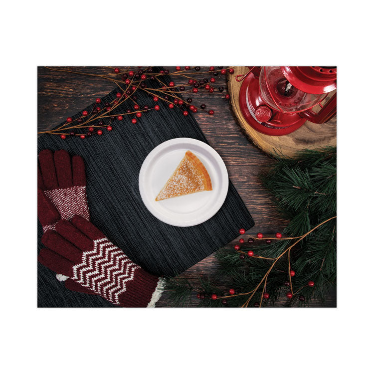Bare Eco-Forward Clay-Coated Paper Dinnerware, ProPlanet Seal, Plate, 9" dia, White, 500/Carton