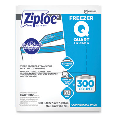 SJN364957 BAG,ZIPLOC FREEZER QT,300