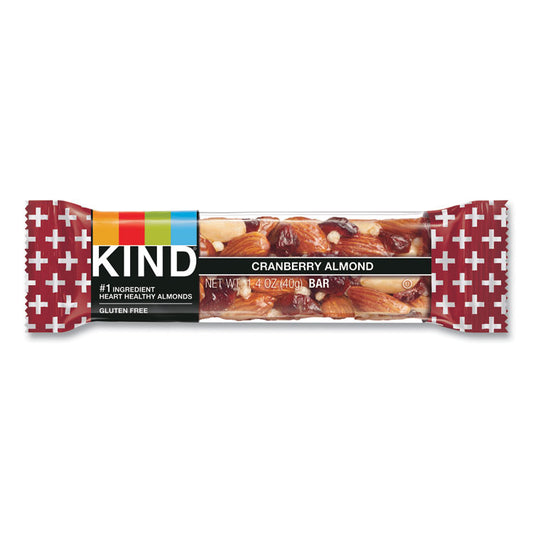 Plus Nutrition Boost Bar, Cranberry Almond and Antioxidants, 1.4 oz Bar, 12/Box