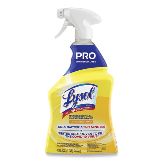 Advanced Deep Clean All Purpose Cleaner, Lemon Breeze Scent, 32 oz Trigger Spray Bottle (Each)