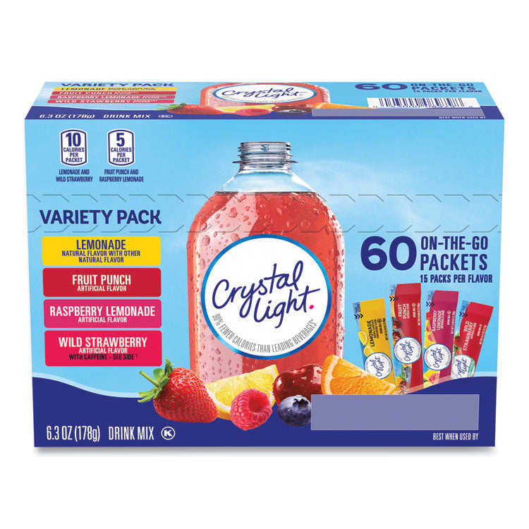 Variety Pack, Assorted Flavors, Yields 20 oz per Single-Serving Tube, 60/Pack