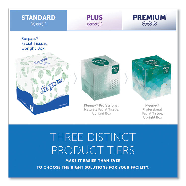 Facial Tissue for Business, Pop-Up Box, 2-Ply, White, 90 Sheets/Box, 36 Boxes/Carton