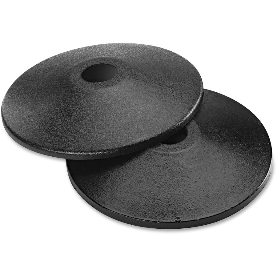 Tatco Adjusta-Tape Crowd Control Stanchions - Black - Cast Iron - 2 / Box