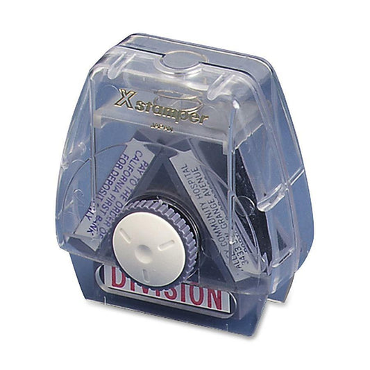 Xstamper Spin 'N Stamp - Custom Message Stamp - 0.50" Impression Width x 1.62" Impression Length - 50000 Impression(s) - 1 Each