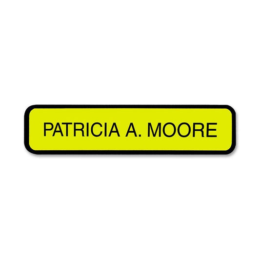 Xstamper Designer Framed Wall/Door Sign - 10" Width x 2" Height - Wall Mountable - Plastic - Black - 1 Each