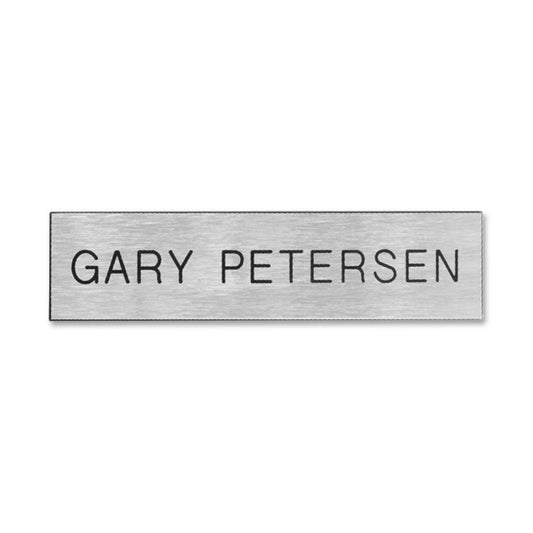 Xstamper Xecutives Name Plates - 8" Width x 2" Height - Wall Mountable - Plastic - 1 Each