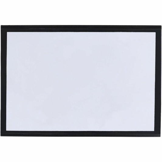 Tatco Label Inserts Magnetic Label Holders - Support 4" x 6" Media - 4.4" Height x 6.4" Width - Vinyl - Black - 10 / Pack