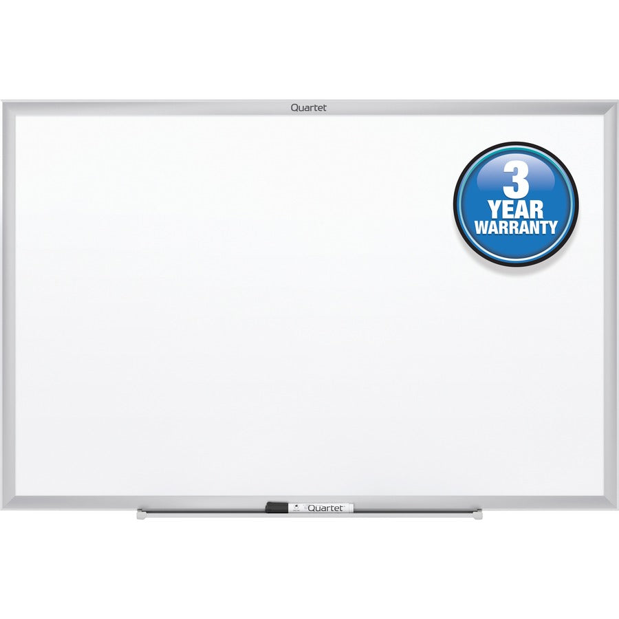 Quartet Classic Whiteboard - 60" (5 ft) Width x 36" (3 ft) Height - White Melamine Surface - Silver Aluminum Frame - Horizontal/Vertical - Durable, Smooth Surface, Flexible - 1 Each