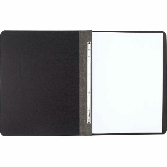 ACCO Letter Report Cover - 3" Folder Capacity - 8 1/2" x 11" - 20 pt. - Black - Eco-friendly, Hinged, Tyvek Gusset, Sturdy - 60% Recycled - 1 Each