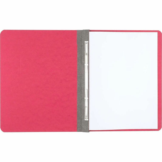 ACCO Letter Report Cover - 3" Folder Capacity - 8 1/2" x 11" - 20 pt. - Executive Red - Eco-friendly, Hinged, Tyvek Gusset, Sturdy - 60% Recycled - 1 Each