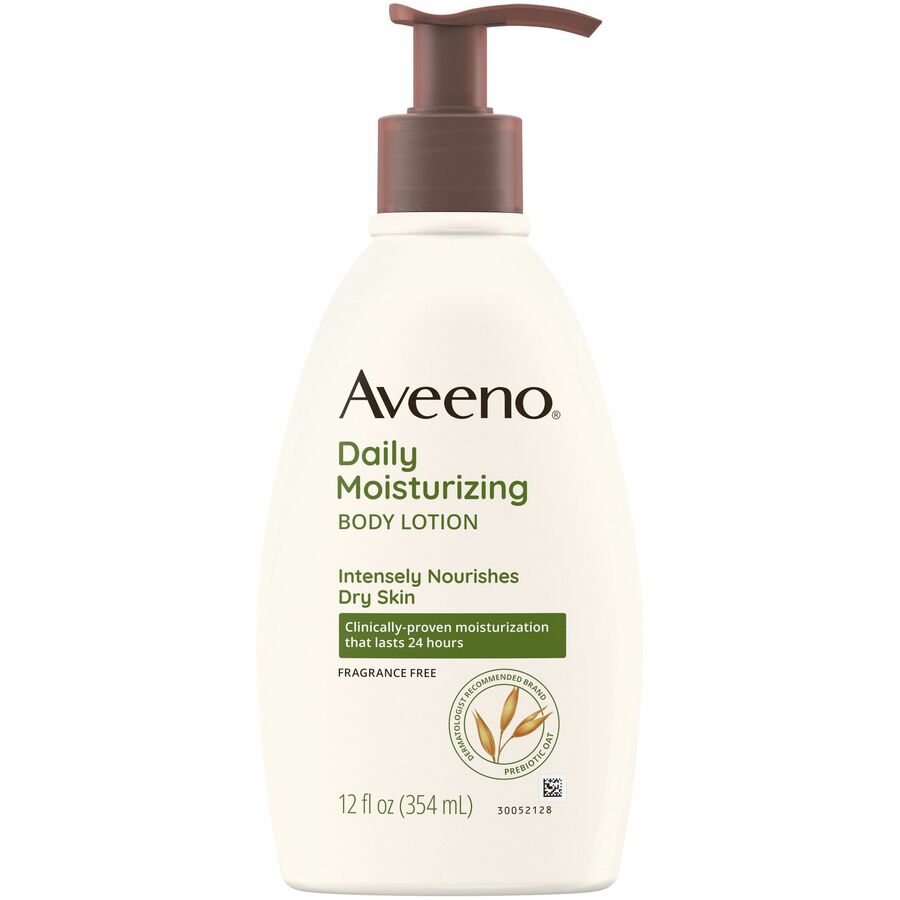 Aveeno&reg, Daily Moisturizing Lotion - Lotion - 12 fl oz - 12 oz (340.2 g) - Non-fragrance - For Dry, Sensitive Skin - Non-greasy, Non-comedogenic, Hypoallergenic, Absorbs Quickly - 1 Each