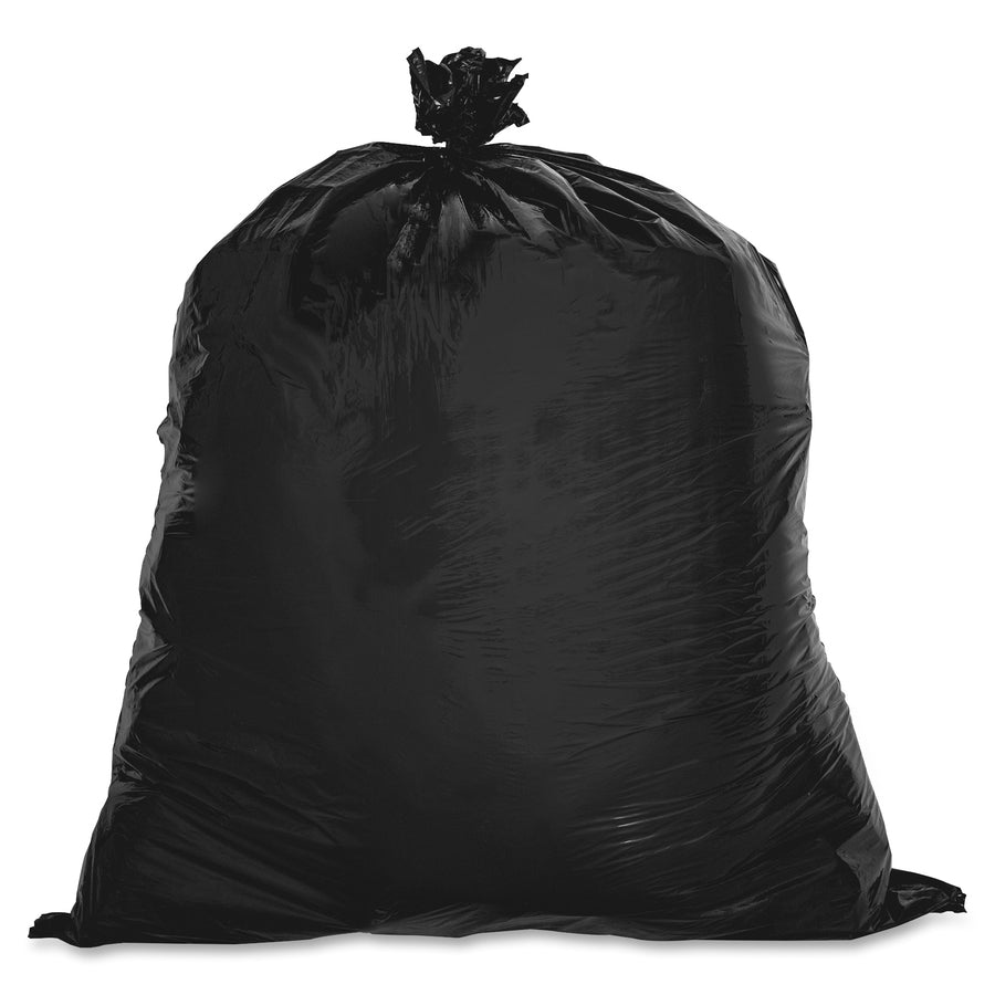 Genuine Joe Linear Low Density Can Liners - Large Size - 45 gal Capacity - 46" Length x 40" Width x 0.60 mil (15 Micron) Thickness - Low Density - Brown, Black - 250 / Carton