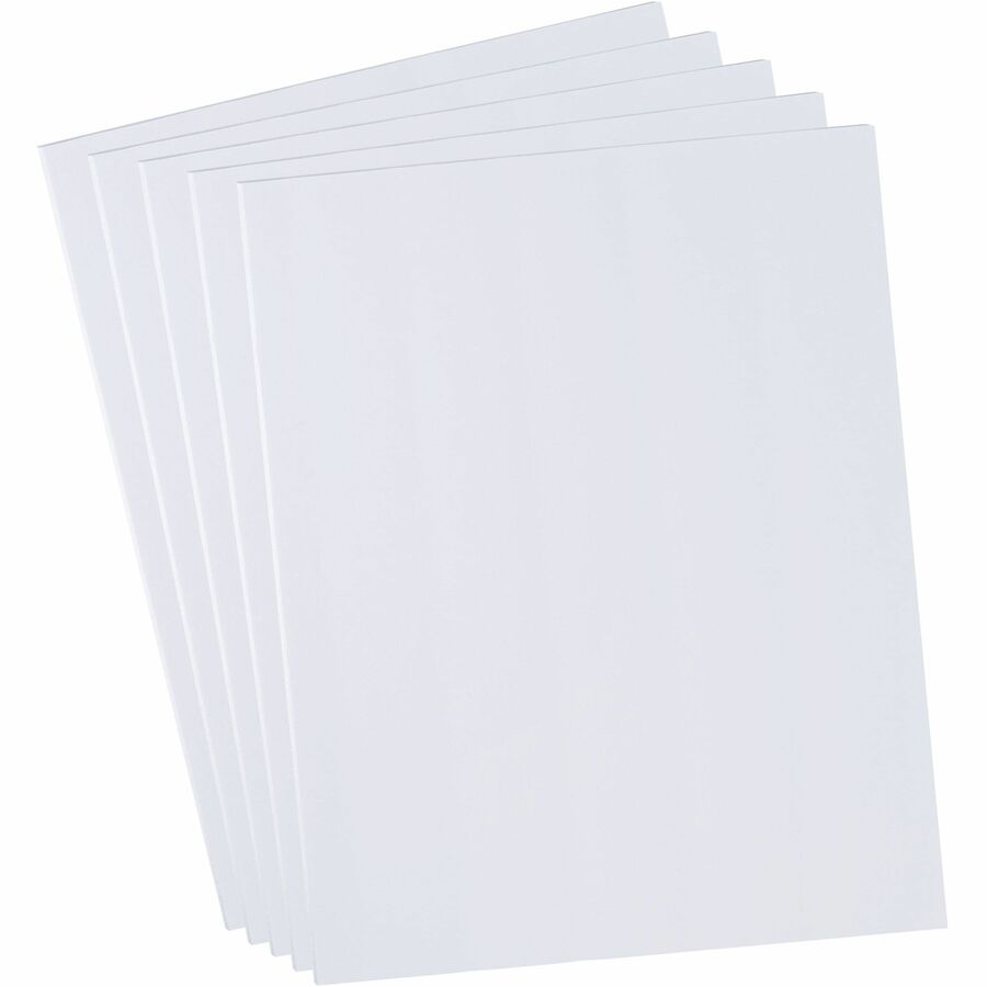 UCreate Foam Board - Mounting, Classroom, Craft, Frame, Display, School Project - 22" Height x 28" Width x 187.5 mil Thickness - White - Polystyrene - 5 / Carton