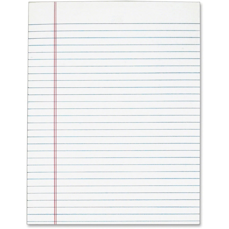 TOPS The Legal Pad - 50 Sheets - Plain - Glue - 8 1/2" x 11" Sheet Size - White Paper - 12 / Pack