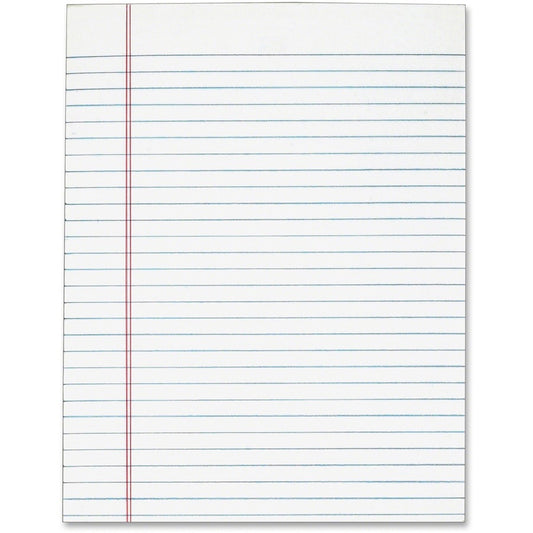 TOPS The Legal Pad - 50 Sheets - Plain - Glue - 8 1/2" x 11" Sheet Size - White Paper - 12 / Pack